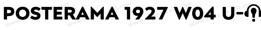 Posterama 1927 W04 U字体转换